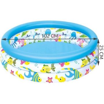 Piscina gonflabila  pentru copii Bestway 102 x 25 cm Albastru