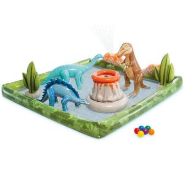 Piscina gonflabila Intex - Jurassic Adventure, 201 x 201 x 36 cm