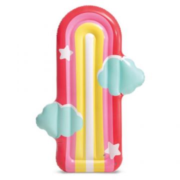 Saltea gonflabila Intex - Rainbow Cloud, 175 x 117 x 20 cm