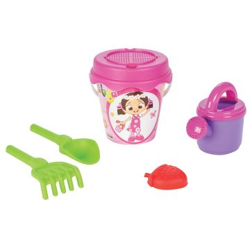 Set jucarii pentru nisip, galeata cu ustensile, Pilsan